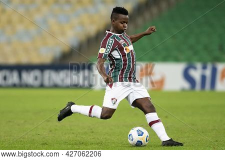 Rio, Brazil - July 17, 2021: Cazares Player In Match Between Fluminense 0 Vs 1 Gremio By 12th Round 