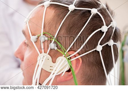 Patient Brain Testing Using Encephalography At Medical Center