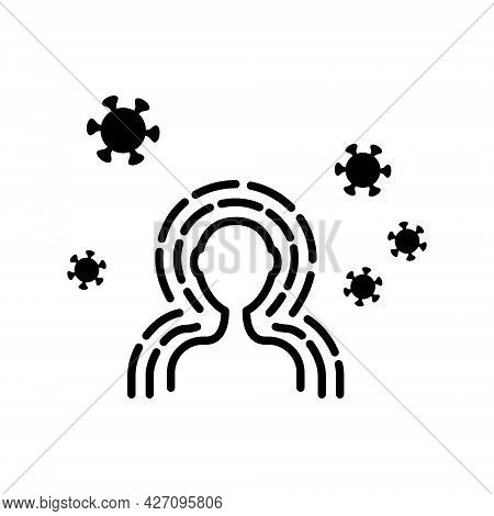 Immunity Flat Line Icons Set. Antibacterial Protection Or Immune System. Healthy Man Reflect Bacteri