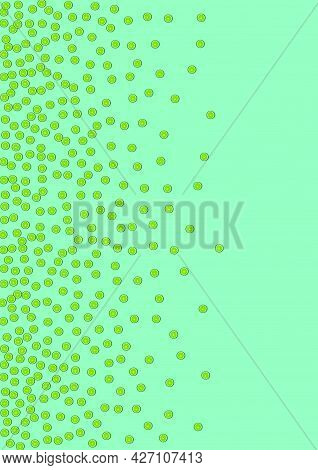 Juicy Fruit Background Green Vector. Flying Illustration. Light Green Citrus Wrapping. Tiled Juicy P