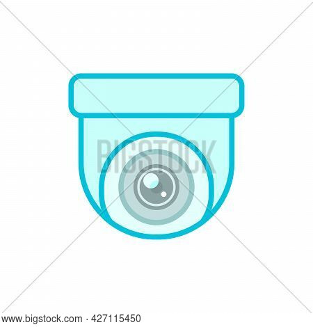 Cctv Vector. Cctv Camera Icon Isolated On White Background. Cctv Camera Icon Simple Sign. Cctv Camer