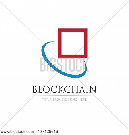 Block Chain Logo Technology Icon. Digital Vector Modern Symbol. Company Logo Design Inspiration.