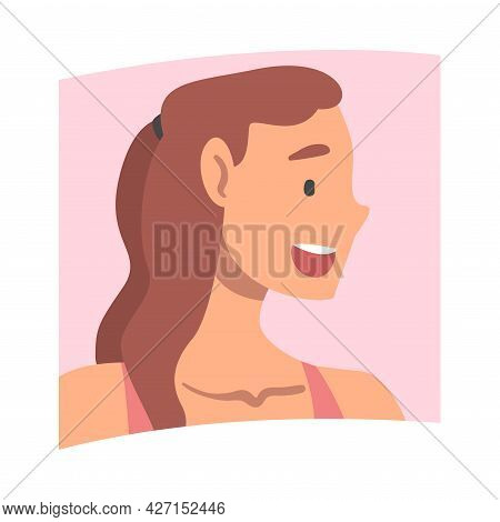 Videoconference And Web Meeting With Woman Character Engaged In Online Communication In Real Time Ve