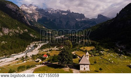 Amazing View Of Mountain In Albanian Alps
