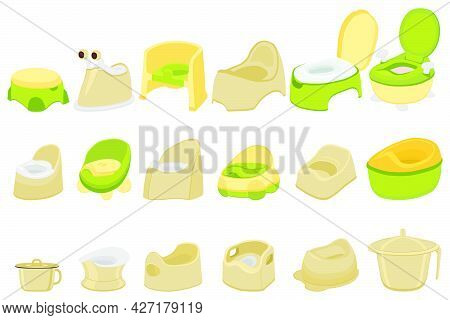 Illustration On Theme Kit Plastic Baby Pots With Comfortable Handle