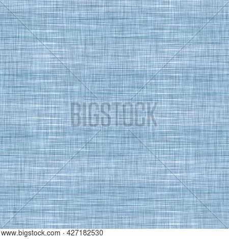 Classic Blue Woven Stripe Masculine Shirt Fabric Texture. Navy Space Dyed Marled Melange Background.