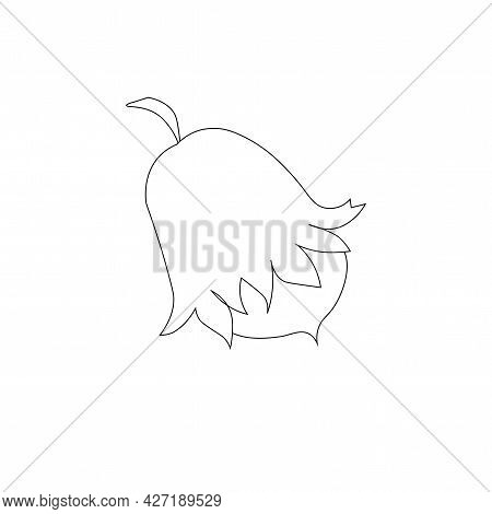 Hazelnut Mnochrome Icon Art Design Element Food Plant Stock Vector Illustration For Web, For Print