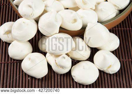 Typical Bakery Sigh, Made In Brazil. Sweet Made From Egg White And Sugar