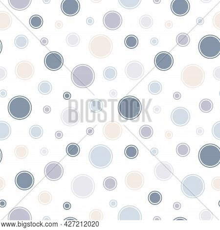 Vector Seamless Dotted Pattern - Colorful Delicate Design. Simple Repeatable Minimalistic Background