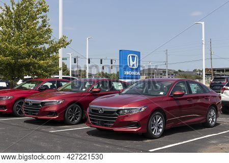 Avon - Circa July 2021: Honda Accord Display At A Dealership. The Honda Accord Is One Of The Top 25 
