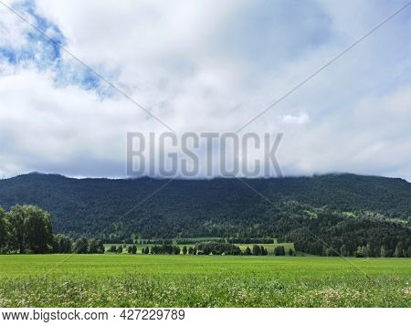 Vacation Landscape. Russian Altai Mountains. Multa Region. Holiday At Home. Staycation Concept. Long