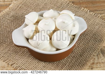Typical Bakery Sigh, Made In Brazil. Sweet Made From Egg White And Sugar