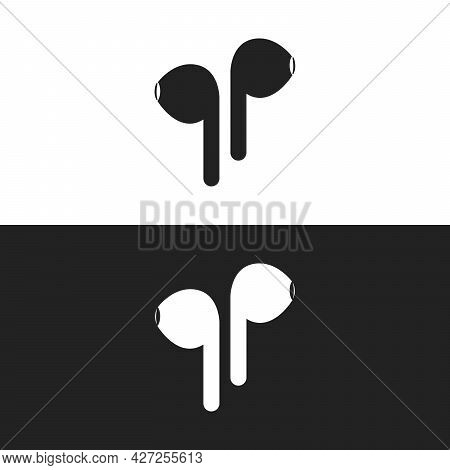 Headphones Icon, Stock Vector Illustration Flat Design Style. Vector Illustration On White Backgroun