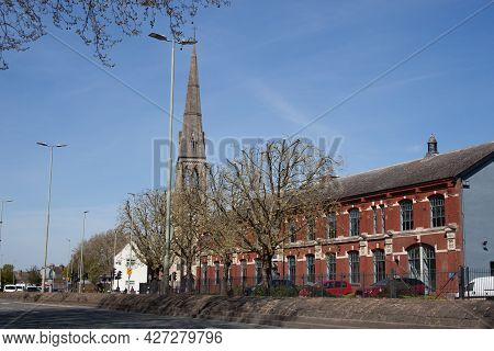 Views Of Gloucester Including An Old Church And Commercial Properties In The Uk, Taken On The 24th A