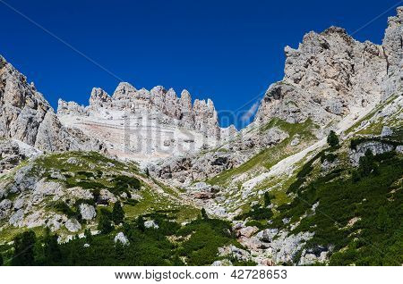 ドロミテの山々、イタリア