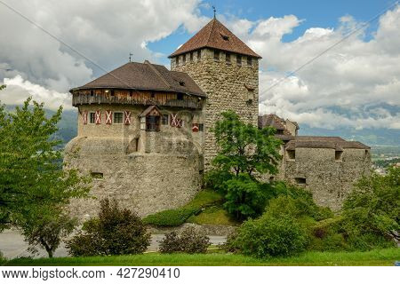 Vaduz Castle The Official Residence Of The Prince At Liechtenstein