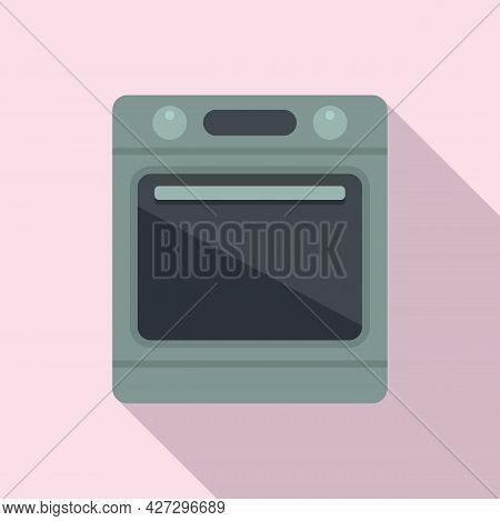 Electric Convection Oven Icon Flat Vector. Kitchen Stove. Gas Convection Oven