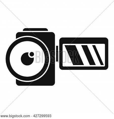 Home Camcorder Icon Simple Vector. Camera Movie. Tv Production