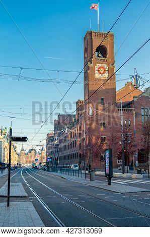Amsterdam, The Netherlands - November 17, 2018: Beurs Van Berlage Building In Amsterdam, Designed By