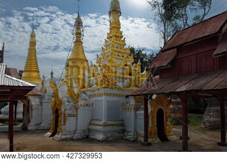 Sam Kar. Myanmar. November 29, 2016. The Architecture Of The Surroundings Of An Ancient Buddhist Tem
