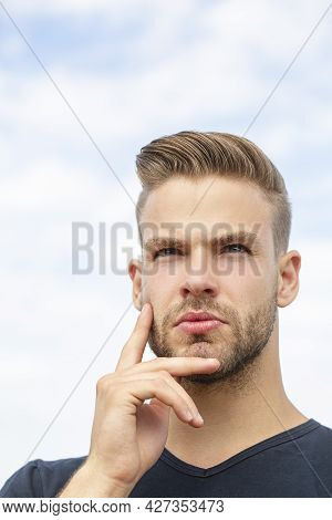 Solution Of Problem. Thinking Man. Man Disposes Of Problem. Overthinking.