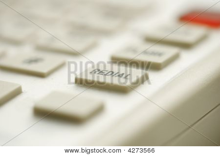 Closeup Wahlwiederholungstaste