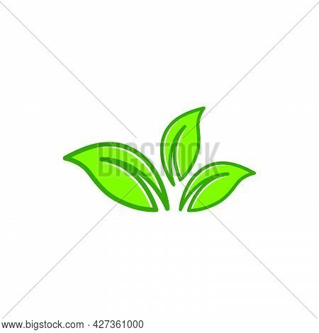 Green Leaf Ecology Nature Element  Vector Icon Of Go Green