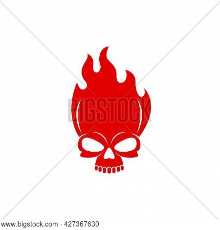 Skull Bone Vector Icon Logo Illustration Design