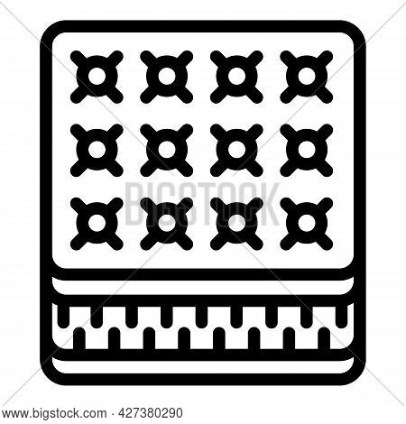 Soft Mattress Icon. Outline Soft Mattress Vector Icon For Web Design Isolated On White Background