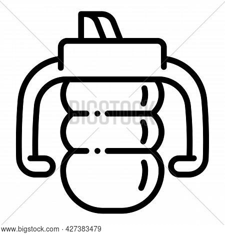 Toddler Sippy Cup Icon. Outline Toddler Sippy Cup Vector Icon For Web Design Isolated On White Backg
