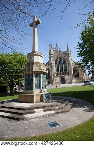 A World War Memorial In The Grounds Of Gloucester Cathedral In Gloucester In The Uk, Taken On The 24