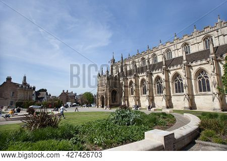 Views Of Gloucester Cathedral And Gardens In Gloucester In The United Kingdom, Taken On The 24th Apr
