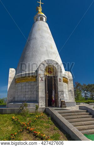 Sevastopol, Crimea - 20.05.2021: Church-chapel Of St. George On Sapun Mountain