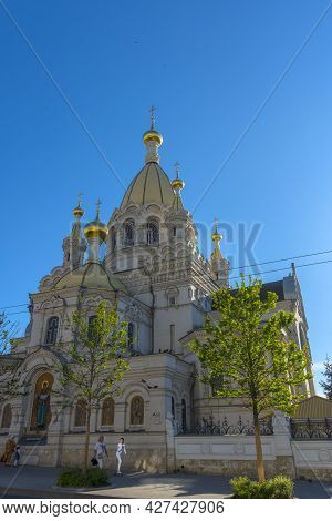 Pokrovsky Cathedral In Sevastopol On Bolshaya Morskaya Street