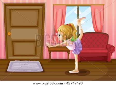 Illustration of the ballet dancer