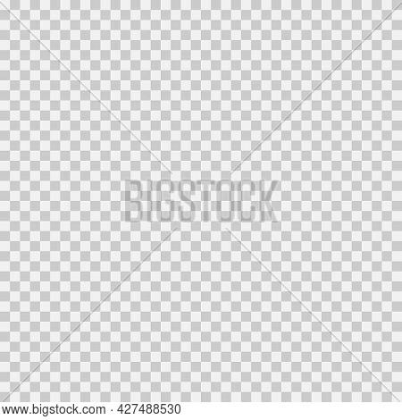 Checkered Geometric Vector Background With Black And Gray Tile. Transparent Grid, Empty Layer Seamle