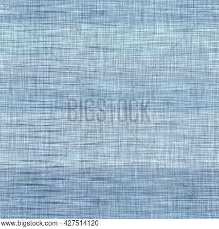 Classic Blue Woven Stripe Masculine Shirt Fabric Texture. Navy Space Dyed Marled Melange Background.