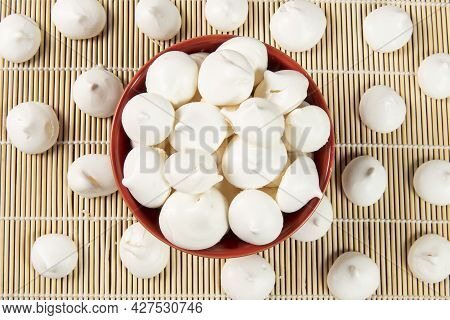 Typical Bakery Sigh, Made In Brazil. Sweet Made From Egg White And Sugar