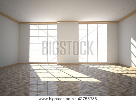 Pusty pokój dwa Windows