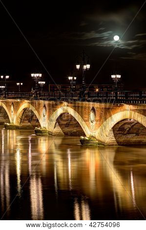 Pont De Pierre, Bordeaux, Gironde, Francie