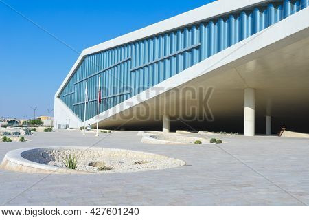 Doha, Qatar - Nov 23,2019 : Qatar National Library In The Heart Of Education City In Doha, Qatar On 