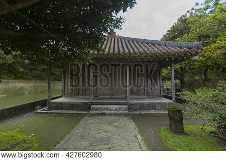 Benzaitendo Temple Located At Shuri Castle, Naha City, Okinawa, Japan.