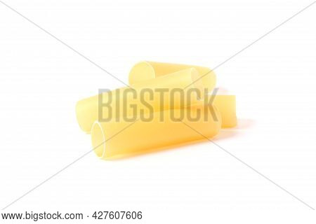 Italian Pasta Isolated On White Background Close-up