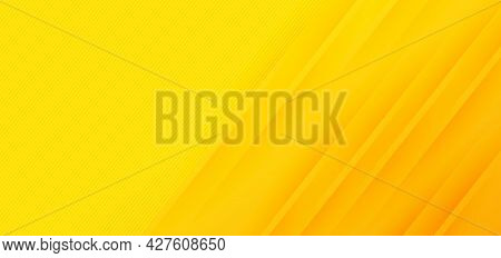 Abstract Modern Yellow Gradient Digonal Lines Background With Copy Space For Text. Vector Illustrati