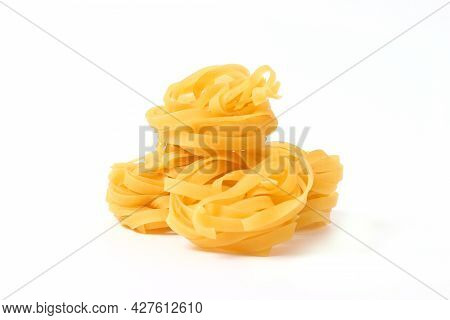 Different Types Of Raw Italian Pasta Close-up