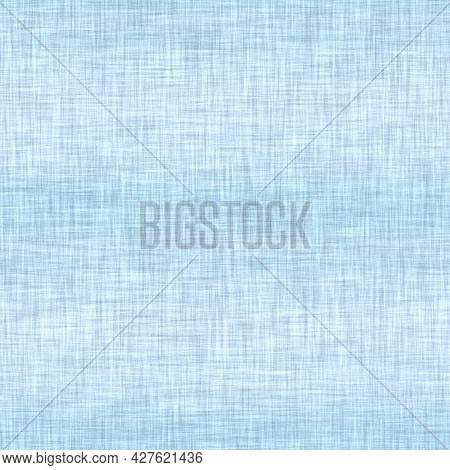 Classic Blue Woven Stripe Masculine Shirt Fabric Texture. Navy Space Dyed Marled Melange Background.