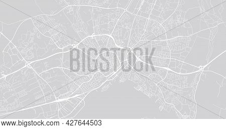 Urban Vector City Map Of Vasteras, Sweden, Europe
