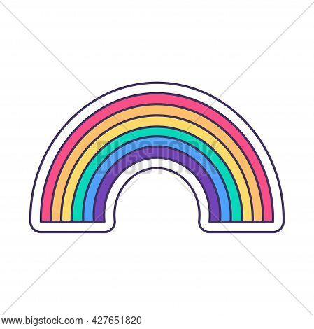 Isolated Sketch Of A Lbgt Rainbow Vector