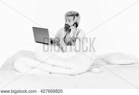 Online Communication. Work From Home. Hipster Work Laptop. Remote Job. Shopping Online. Electronic D