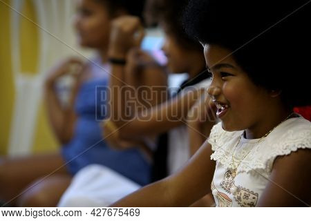 Black Etina Children In Salvador